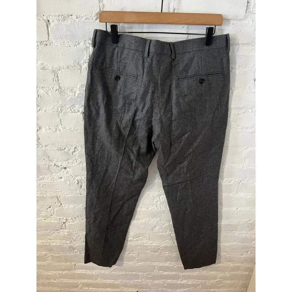 J. Crew Men's Ludlow Slim-Fit Suit Trouser Pants Heather Gray Size 32/30